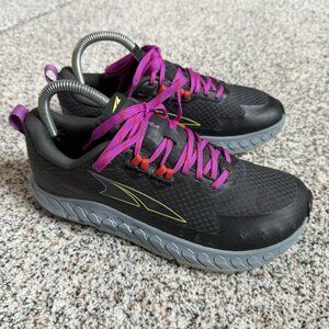 Altra Outroad Trail Running Shoes Sneakers Women’s Size 8 Black Gray Purple